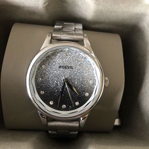Fossil Laney ombré glitter watch